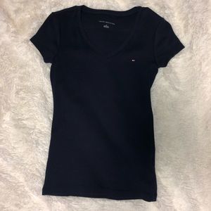 Navy Blue Tommy Hilfiger V-Neck T-Shirt